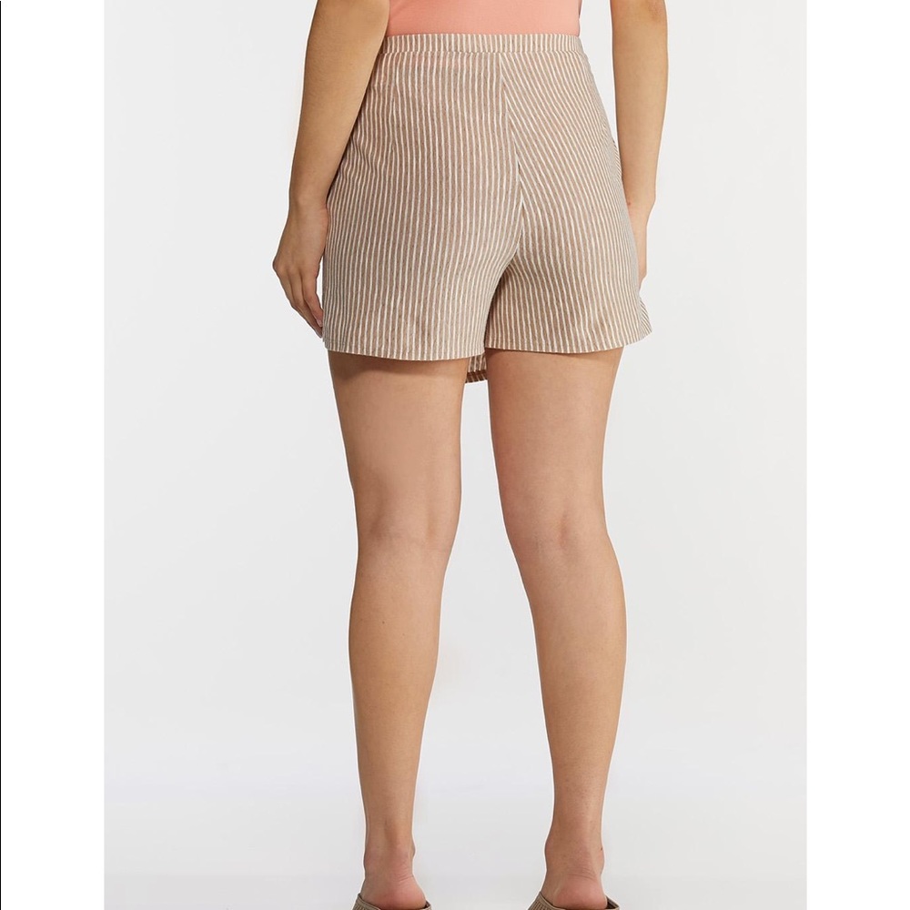 Button Wrap Skort - Picture 2 of 12
